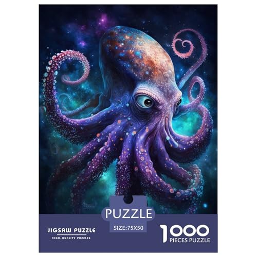 1000-teiliges Puzzle „Galaxie-Krake“, Puzzle zum Zusammenbauen, interaktives Familienspiel, 1000 Teile (75 x 50 cm) von GQmoney