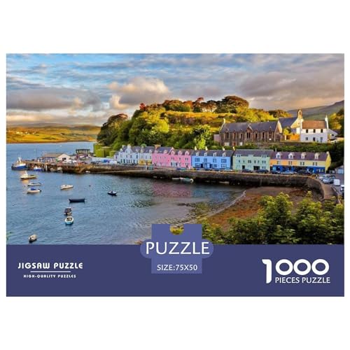 1000-teiliges Puzzle „Isle of Skye“ für Erwachsene, Puzzles für Erwachsene, Puzzles, einzigartige Heimdekoration und Geschenke, 1000 Stück (75 x 50 cm) von GQmoney