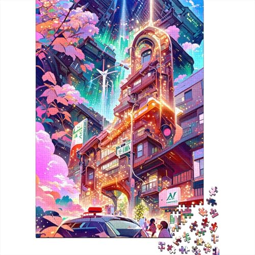 1000-teiliges Puzzle „Morgenspaziergang“ für Erwachsene, Holzpuzzle für Erwachsene, für Familienspaß und Spieleabend, 1000 Teile (75 x 50 cm) von GQmoney