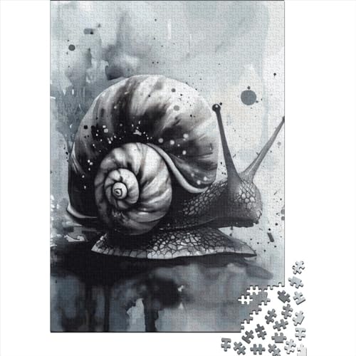 1000-teiliges Puzzle „Schnecke – langsam“, Holzpuzzle für Kinder und Teenager, Puzzle für Kinder, 1000 Teile (75 x 50 cm) von GQmoney