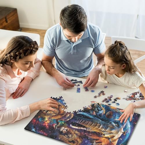 1000-teiliges Puzzle für Erwachsene, bunter Lebensbaum, Puzzle für Kinder, Puzzle 1000-teiliges Spiel, Spielzeug für Kinder, Familienpuzzle, Geschenk, 1000 Stück (75 x 50 cm) von GQmoney