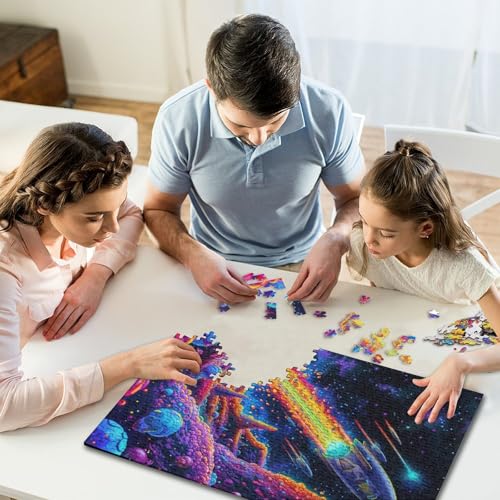 1000-teiliges Puzzle für Kinder, Bunte Raketen, Puzzle für Erwachsene, Familienunterhaltungsspielzeug, 1000 Stück (75 x 50 cm) von GQmoney