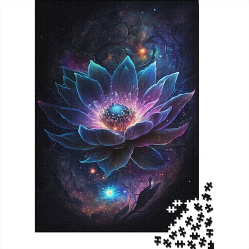 1000-teiliges Puzzle für Kinder, Galaxy Lotus, kreatives Puzzle für Kinder und Puzzle, Lernspiel für Erwachsene, 1000 Teile (75 x 50 cm) von GQmoney