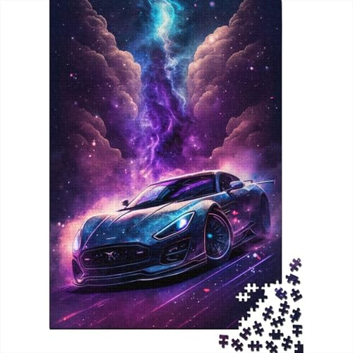 1000-teiliges Puzzle für Kinder, Galaxy-Sportwagen, kreatives Puzzle für Kinder und Puzzle, Lernspiel für Erwachsene, 1000 Teile (75 x 50 cm) von GQmoney