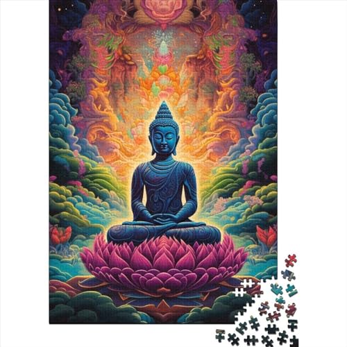 1000-teiliges Puzzle mit der Buddha-Figur für Erwachsene Teenager. Puzzles für Kinder. Lernspiel. Puzzles für Erwachsene Teenager. 1000 Teile (75 x 50 cm) von GQmoney