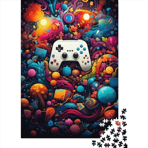 300-teiliges Art-Game-Controller-Puzzle für Kinder und Teenager. Lässige Puzzlespiele. Holzpuzzle für Erwachsene, 300 Teile (40 x 28 cm). von GQmoney