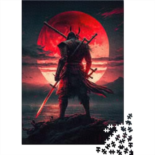 300-teiliges Puzzle, Samurai-Puzzle für Holzpuzzle, Lernspiel für Erwachsene, 300 Stück (40 x 28 cm) von GQmoney