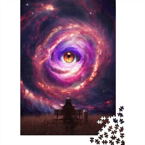 300-teiliges Puzzle „Eye See You“, Puzzles für Holzpuzzles, Lernspiel für Erwachsene, 300 Teile (40 x 28 cm) von GQmoney