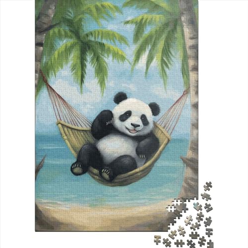 300-teiliges Puzzle für Kinder, 300-teiliges Panda-Puzzle für Teenager, Holzbrett-Puzzle, Spielzeug, Denkspiel, 300 Teile (40 x 28 cm) von GQmoney