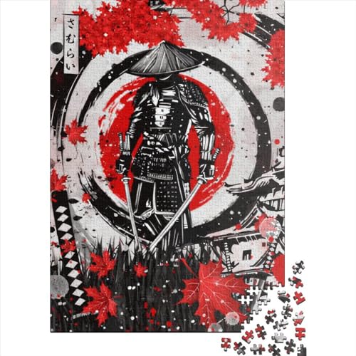 300-teiliges Puzzle für Kinder, 300-teiliges Samurai-Krieger-Puzzle für Teenager, Holzbrett-Puzzle, Spielzeug, Denkspiel, 300 Teile (40 x 28 cm) von GQmoney