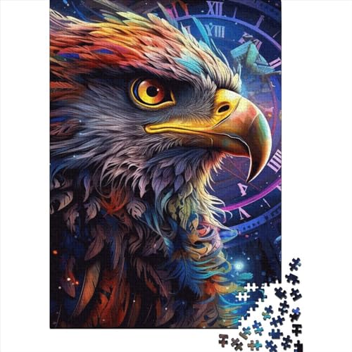 300-teiliges Puzzle mit Adler-Tiermotiv, für Erwachsene und Teenager, Puzzles aus Holz, nachhaltiges Puzzle, 300 Teile (40 x 28 cm) von GQmoney