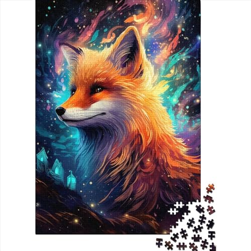 300-teiliges Puzzle mit Tierfuchs, für Erwachsene und Teenager, für Kinder, Lernspiel, Herausforderungsspielzeug, Familie, 300 Teile (40 x 28 cm) von GQmoney