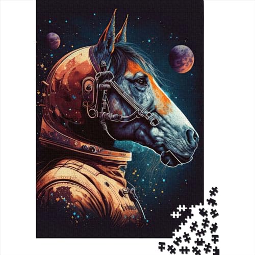 300-teiliges Puzzle mit Zebra-Astronauten-Motiv, Schwierigkeitsgrad für Erwachsene, Lernspielzeug, Spiele, 300 Stück (40 x 28 cm) von GQmoney