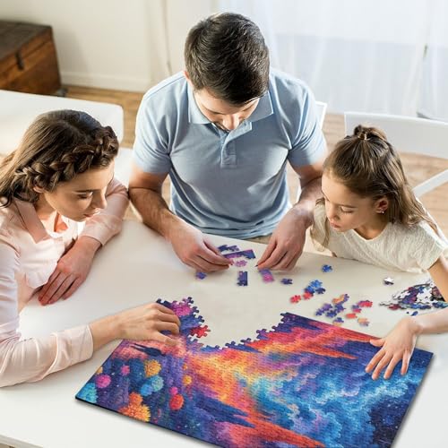 500 Teile Kreative Puzzles Fantasie Bunte Straßenpuzzles Rechteckiges Puzzle Lernspielzeug Kinder 500 Stück (52x38cm) von GQmoney