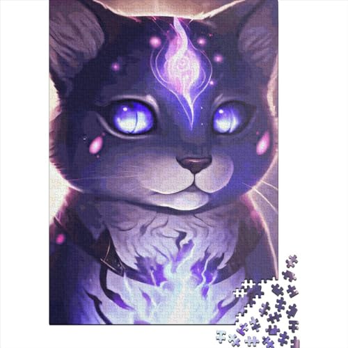 500-teiliges Kitty Magic-Puzzle für Erwachsene und Teenager, Puzzle für Kinder und Teenager, 500 Teile (52 x 38 cm) von GQmoney