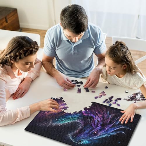 500-teiliges Puzzle, Galaxie, chinesischer Drache, für Kinder, Puzzle, Lernspielzeug, 500 Stück (52 x 38 cm) von GQmoney