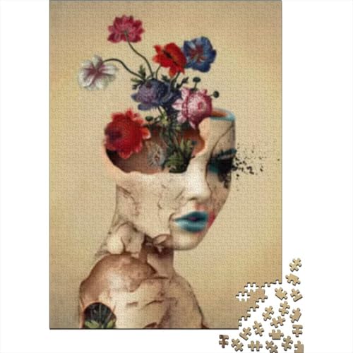 500-teiliges Puzzle „Broken Beauty“, quadratische Puzzles für Erwachsene und Holzpuzzles, Lernspielzeug, Familienspiele, 500 Stück (52 x 38 cm) von GQmoney