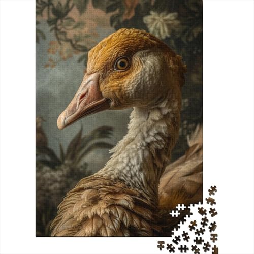 500-teiliges Puzzle „Gänseporträt“, Holzpuzzle für Erwachsene und Jugendliche, Lernspiele für zu Hause, DIY-Spielzeug, 500 Stück (52 x 38 cm) von GQmoney