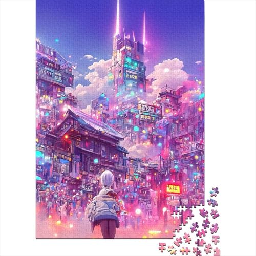 500-teiliges Puzzle „Morgenspaziergang“ für Erwachsene Teenager, Holzpuzzles, Puzzles für Erwachsene, Lernspiel, Herausforderungsspielzeug, 500 Stück (52 x 38 cm) von GQmoney