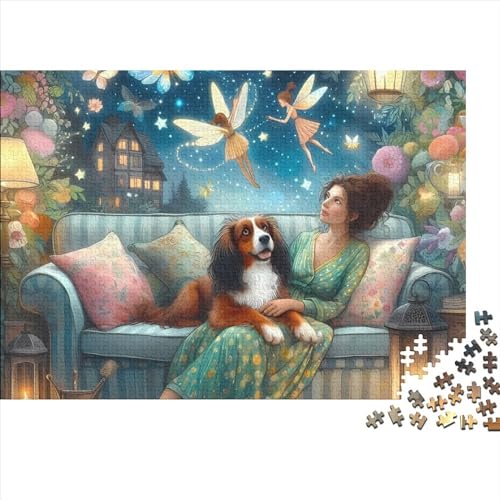 500-teiliges Puzzle „Schönes Mädchen“ für Erwachsene, Holzpuzzle, Puzzles für Erwachsene, Lernspiel, Herausforderungsspielzeug, 500 Stück (52 x 38 cm) von GQmoney