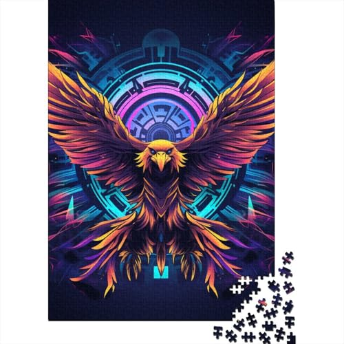 Adler-Puzzle, Premium-Puzzle, 100 % recyceltes Kartonpapier, rechteckig, für Erwachsene, Teenager, einzigartiges Geschenk, 38 x 26 cm, 1000 Teile von GQmoney