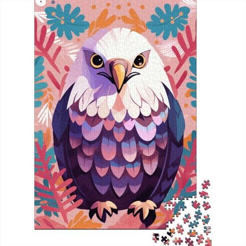 Adler-Puzzle, präzises ineinandergreifendes Papier, rechteckig, Puzzle für Erwachsene und Kinder, einzigartiges Geschenk, 38 x 26 cm, 1000 Stück von GQmoney