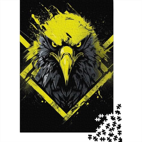 Adler-Puzzle, rechteckiges Pappbrett, 100 % recycelter Karton, Puzzle für Erwachsene und Kinder, 70 x 50 cm, 1000 Teile von GQmoney