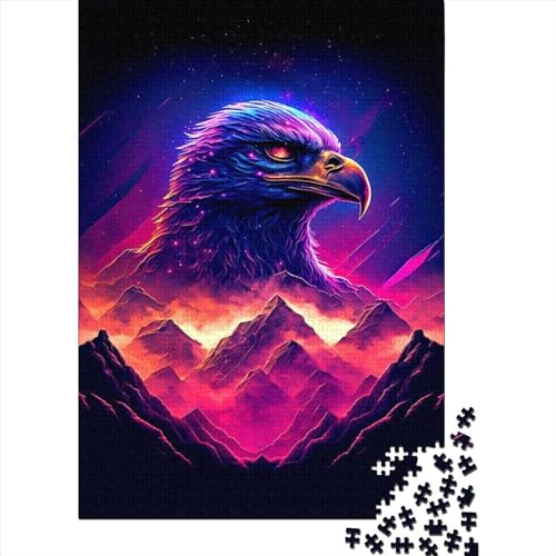 Art Eagle Animal Puzzle 300-teiliges Holzpuzzle für Erwachsene, Puzzle für Kinder und Jugendliche, 300 Teile (40 x 28 cm) von GQmoney