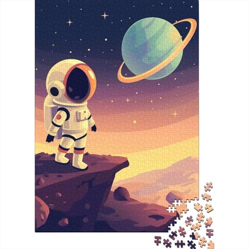 Astronaut Puzzle Spielzeug Lernspiel Premium Karton Puzzle für Erwachsene Kinder Ostergeschenk 38x26cm/1000pcs von GQmoney