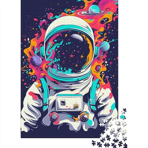 Astronauten-Puzzle, 100 % recycelter Karton, Premium-Karton, Puzzle für Erwachsene und Kinder, 38 x 26 cm, 1000 Teile von GQmoney