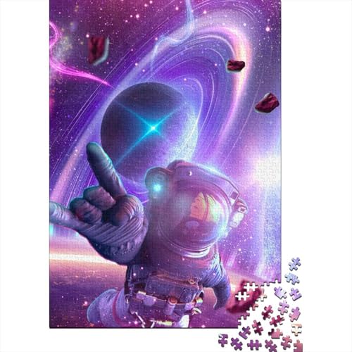 Astronauten-Puzzle, 1000 Teile, für Erwachsene, Spielzeug, Denkspiel, Lernspiel für Erwachsene, Stressabbau, Heimdekoration, 1000 Teile (75 x 50 cm) von GQmoney