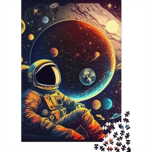 Astronauten-Puzzle, Entspannung, Herausforderung, Spielzeug, Premium-Papp-Puzzle für Erwachsene und Kinder, Ostergeschenke, 70 x 50 cm/1000 Stück von GQmoney