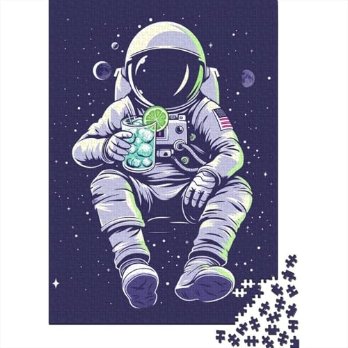 Astronauten-Puzzle, Familienspaß, 100 % recycelter Karton, Puzzle für Kinder und Erwachsene ab 12 Jahren, 38 x 26 cm, 1000 Teile von GQmoney