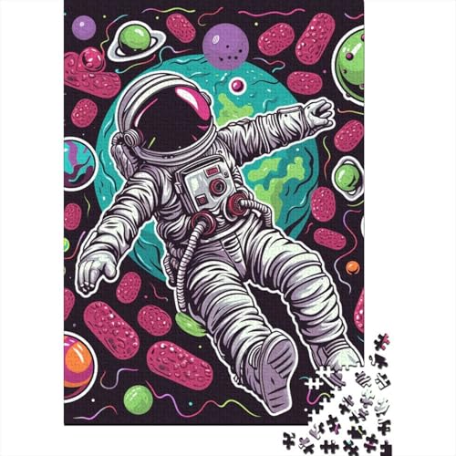 Astronauten-Puzzle, Familienspaß, 100 % recycelter Karton, Puzzle für Kinder und Erwachsene ab 12 Jahren, 70 x 50 cm, 1000 Teile von GQmoney