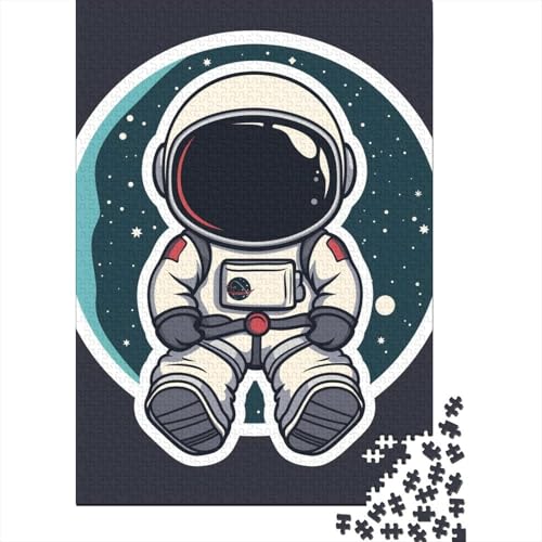 Astronauten-Puzzle, Gehirnaufgabe, 100 % recycelter Karton, Puzzle für Kinder und Erwachsene ab 12 Jahren, 38 x 26 cm, 1000 Teile von GQmoney