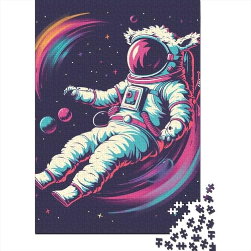 Astronauten-Puzzle, einzigartige Heimdekoration, 100 % recycelter Karton, Puzzle für Erwachsene und Kinder, 70 x 50 cm, 1000 Teile von GQmoney