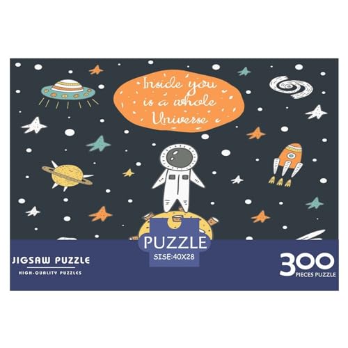 Astronauten-Puzzle für Erwachsene, 300 Teile, klassisches Puzzle, Holzpuzzle, Wandkunst, einzigartiges Spielzeug, Geschenk, 300 Stück (40 x 28 cm) von GQmoney