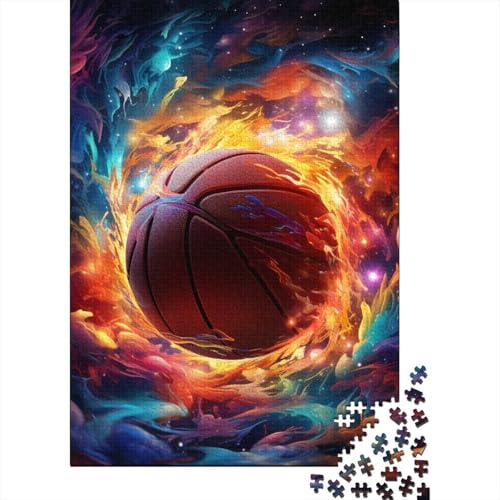 Basketball-Puzzle, kreative Spiele, 100 % recycelter Karton, Puzzle für Erwachsene, 38 x 26 cm, 1000 Teile von GQmoney