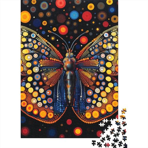 Batterfly Puzzle, Stressabbau, 100 % recycelter Karton, Puzzle für Erwachsene und Kinder, einzigartiges Geschenk, 70 x 50 cm, 1000 Teile von GQmoney