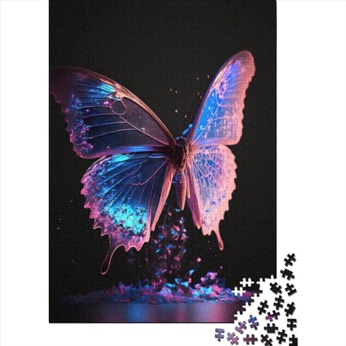 Butterfly54 Puzzle 1000 Teile für Teenager, Geschenke, Holzpuzzle, Puzzle für Erwachsene, Lernspiele für zu Hause, DIY-Spielzeug, 1000 Stück (75 x 50 cm) von GQmoney