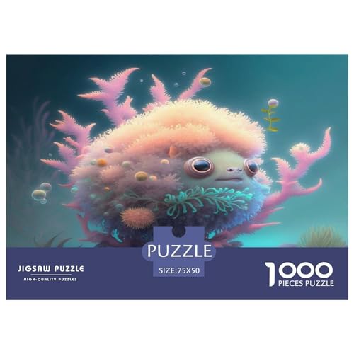 Cartoon-Monster-Puzzle, 1000 Teile, für Erwachsene, Puzzle für Erwachsene, 1000 Teile, Lernspiele, 1000 Teile (75 x 50 cm) von GQmoney