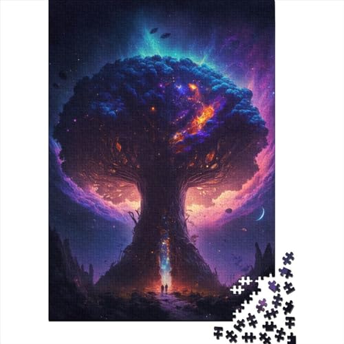 Cosmic World Puzzle „Baum des Lebens“ 1000 Teile für Erwachsene, Puzzles für Erwachsene und Teenager ab 12 Jahren, 1000 Teile (75 x 50 cm) von GQmoney