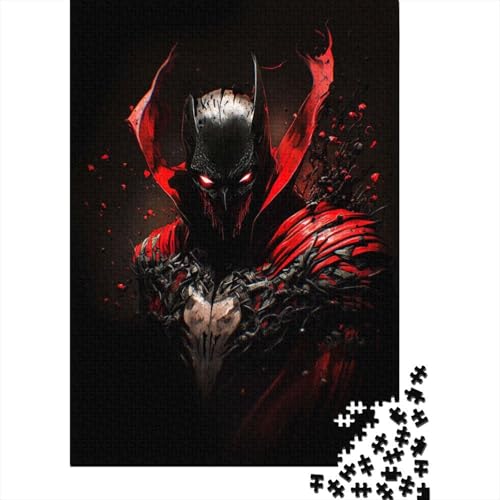 Dark Warriors-Puzzles für Erwachsene, 300 Teile, Holzpuzzles für Erwachsene, Puzzles, Puzzles für Erwachsene, Lernspiel, Herausforderungsspielzeug, 300 Stück (40 x 28 cm) von GQmoney