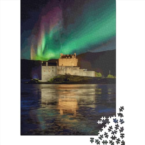 Eilean Donan Castle Puzzle 500 Teile für Kinder | Puzzles | 500-teiliges Puzzle, Lernspiele, Heimdekoration, Puzzle 500 Teile (52 x 38 cm) von GQmoney