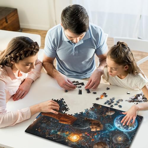 Fantastische Idee, 1000-teiliges Puzzle für Kinder, kreatives rechteckiges Puzzle, Gehirntraining, Herausforderungsspiel, Geschenk, 1000 Stück (75 x 50 cm) von GQmoney