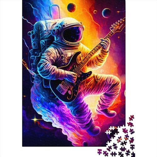 Fantasy-Astronaut, 1000-teiliges Puzzle für Erwachsene, Spielzeug, Denkspiel, Lernspiel für Erwachsene, Stressabbau, Heimdekoration, 1000 Teile (75 x 50 cm) von GQmoney