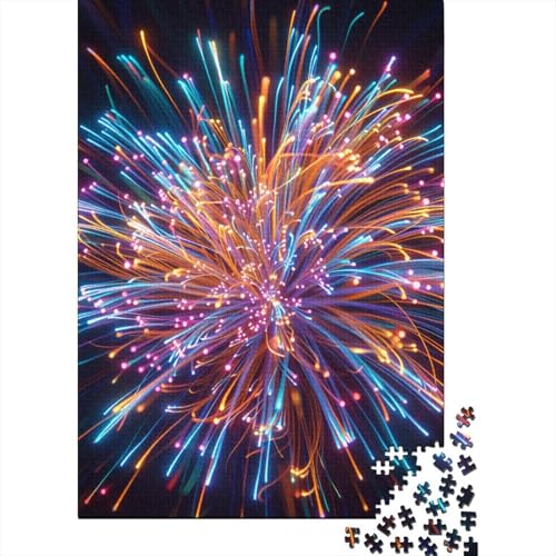 Feuerwerk-Puzzle, einzigartige Heimdekoration, Papier, rechteckig, Puzzle für Erwachsene und Teenager, 70 x 50 cm, 1000 Teile von GQmoney