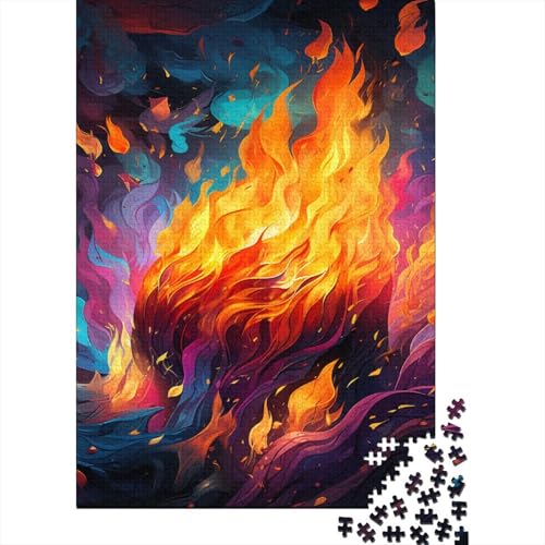 Flames Puzzle, Gehirn-Teaser, 100 % recycelter Karton, Puzzle für Damen und Herren, 70 x 50 cm, 1000 Teile von GQmoney