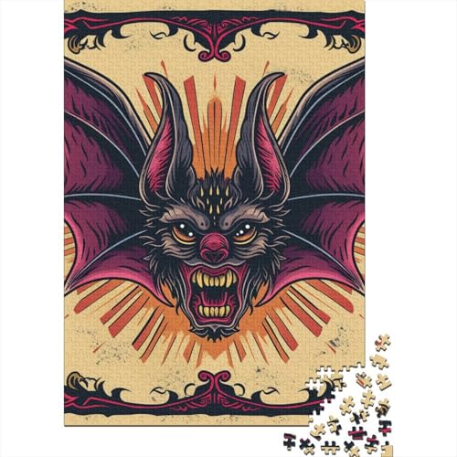 Fledermaus-Puzzle, kreative Spiele, 100 % recycelter Karton, Puzzle für Erwachsene, 70 x 50 cm, 1000 Teile von GQmoney