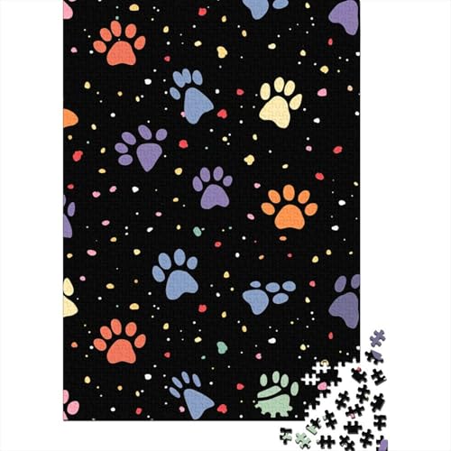 Footprint Puzzle, Premium, 100 % recyceltes Kartonpapier, rechteckig, Puzzle für Damen und Herren, einzigartiges Geschenk, 38 x 26 cm, 1000 Teile von GQmoney